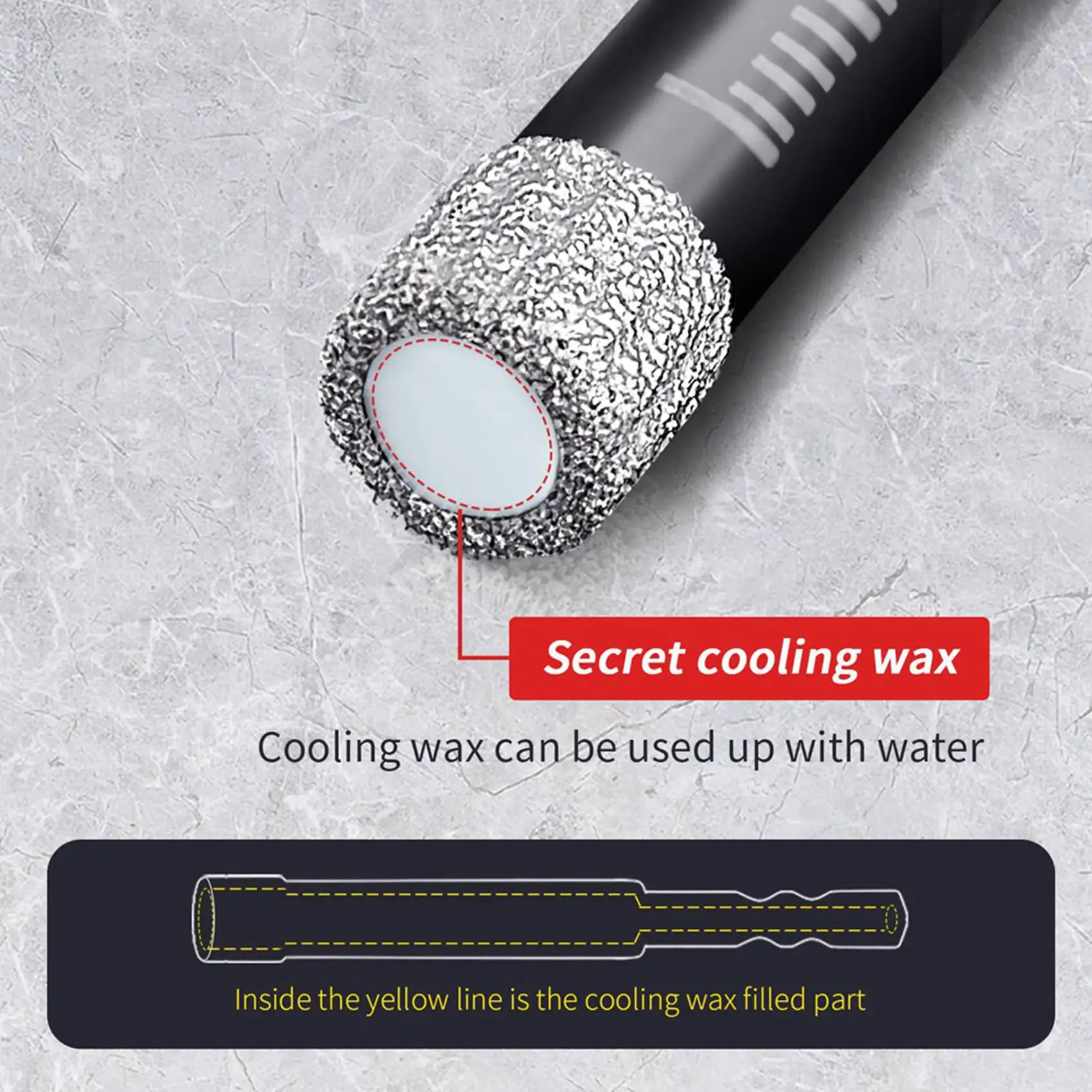 

【Festival】40Pcs Diamond Drill Bits,6Mm Dry Diamond Core Drill Bit Set For ,Granite,Tile,Glass,Marble,Brick,Stone