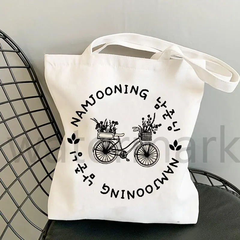 Kpop Aesthetic Shopping Bag Totes Large Shopper Namjooning Tote Bag  Canvas Tote Bag Shopping Bag  Eco Friendly Bag  Art Bag