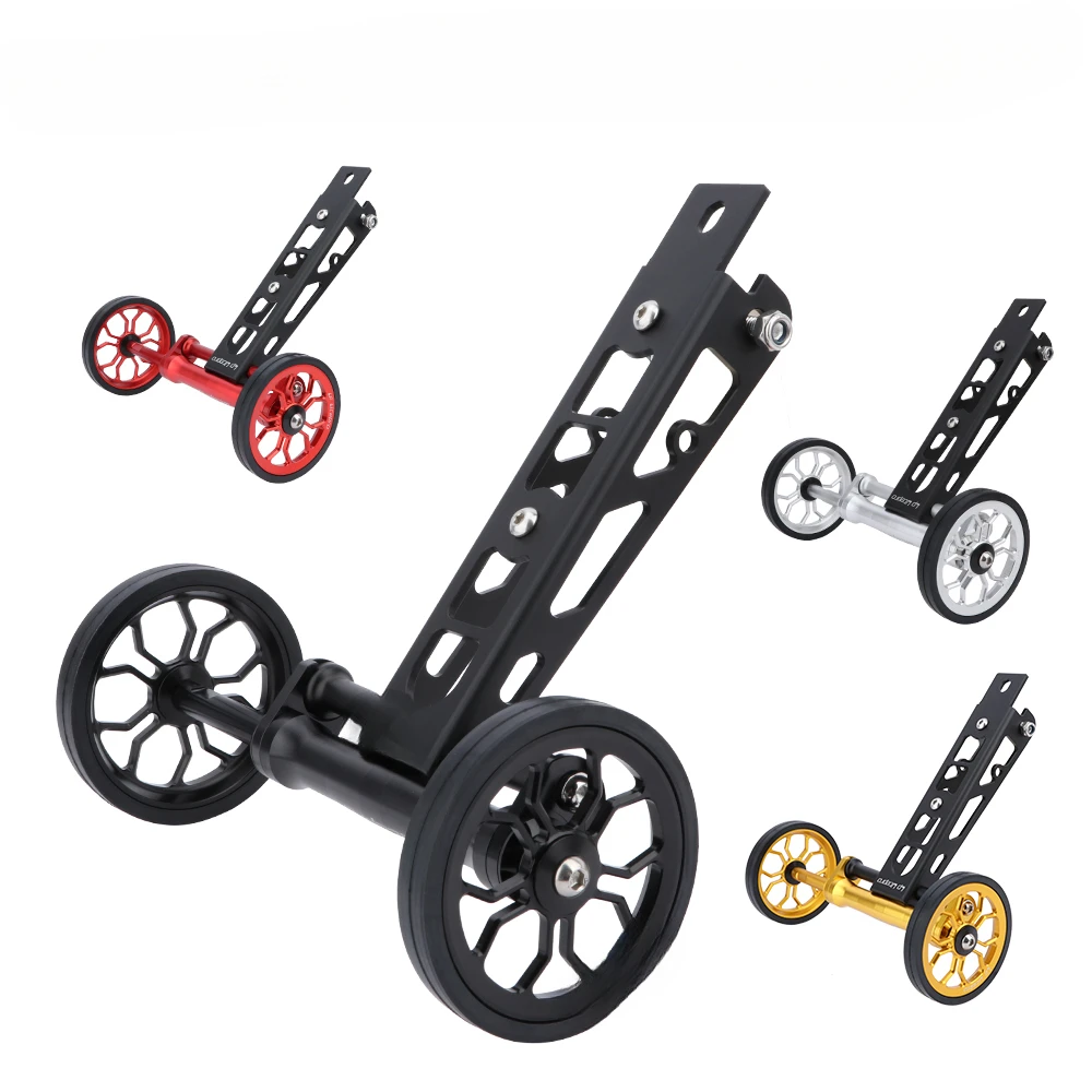 Bird Car Easy to Move Wheels Telescopic Rod Push Parking Bracket Bird Water Bottle Installation Frame Assist Wheel