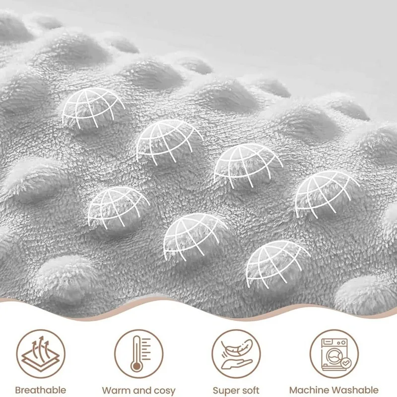 

75x100cm Soft Baby Blanket Newborn Swaddle Breathable Receiving Wrap Infant Quilt Bedding Crib Cover Kids Bath Towel Gift
