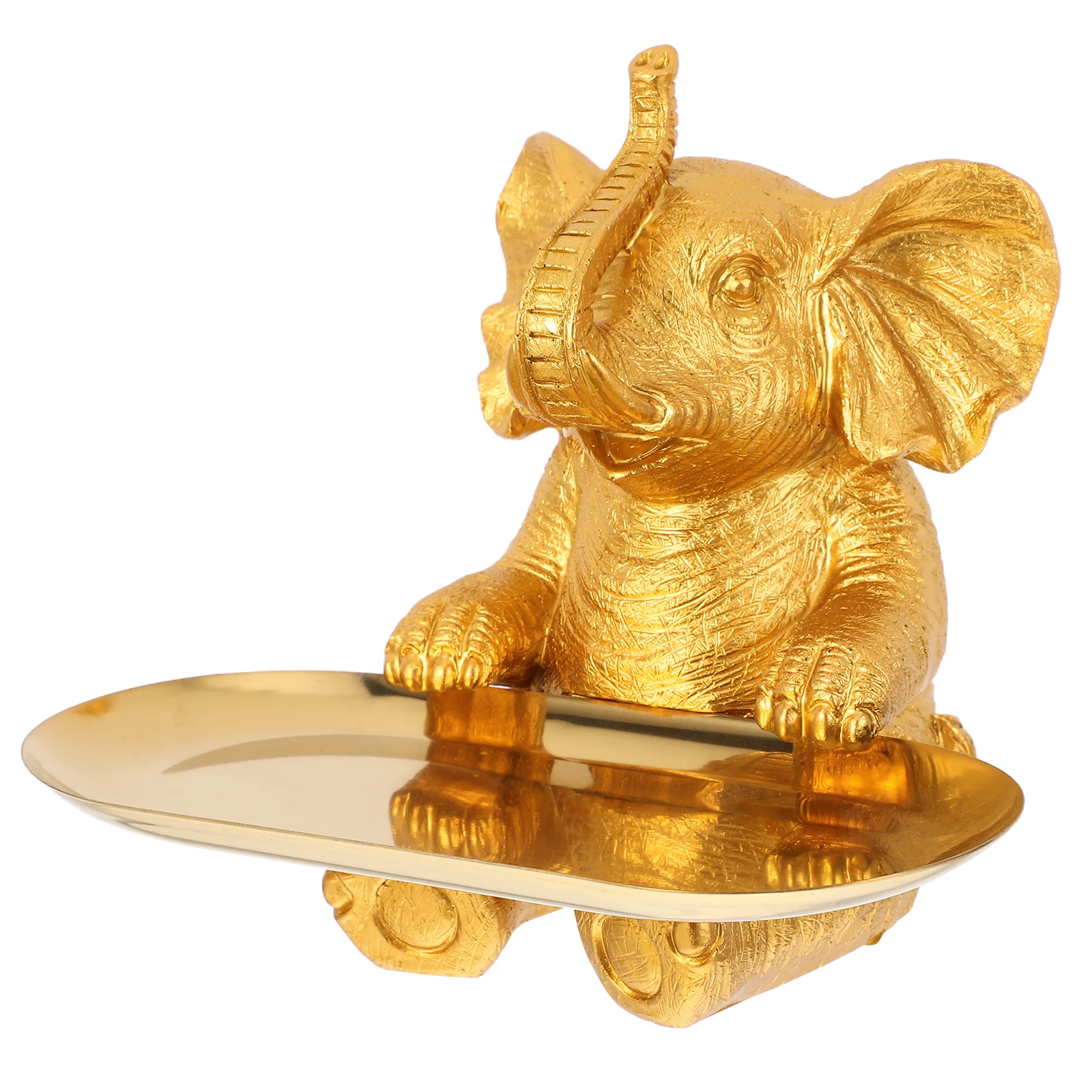 

1pc Elephant Bird Feeder Tray Cute Decorative Bowl For Garden Balcony Patio Catchall Dish Keys Jewelry Storage