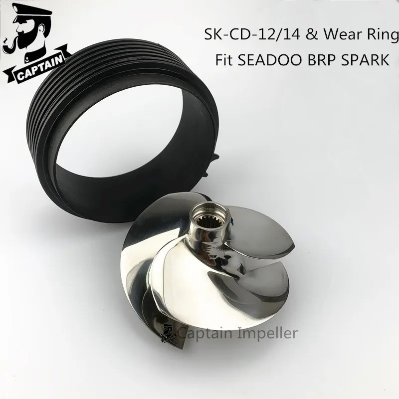 

Jet Ski Parts SK--12/14 / SK-12/17 & Wear Ring 140mm for Seadoo SPARK ACE 900 HO SPARK TRIXX Blade Polished