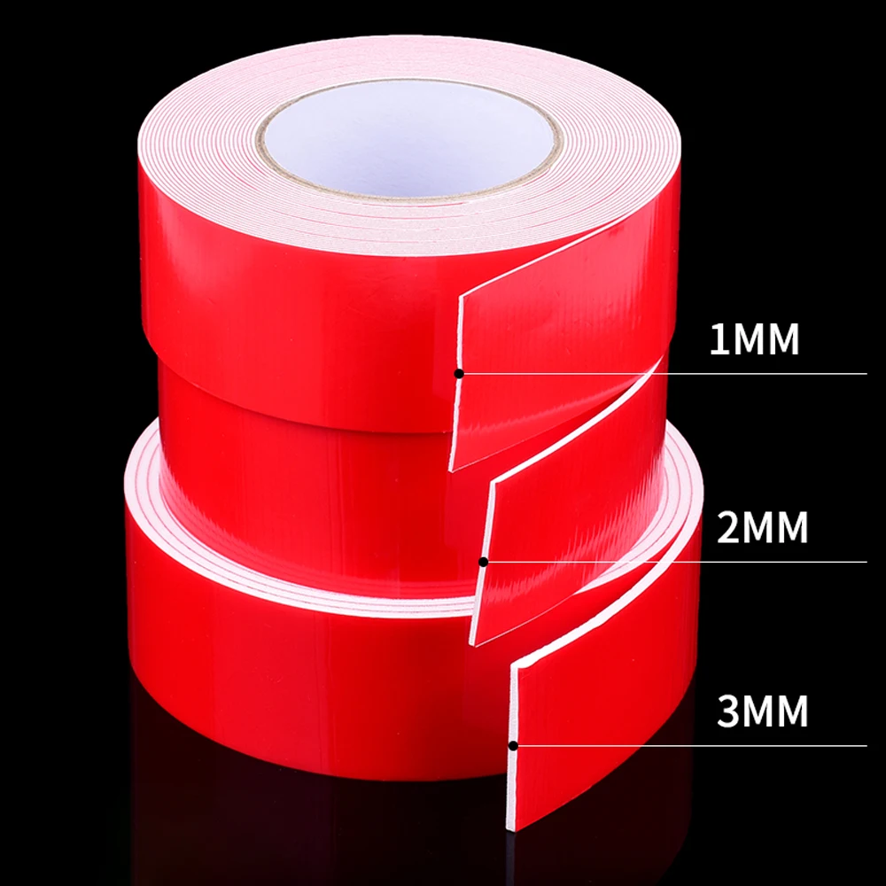 Fita de espuma dupla face de 5/10m, instalação forte, móveis fixos, tapete, escritório doméstico, artesanato, porta e janela, adesivos