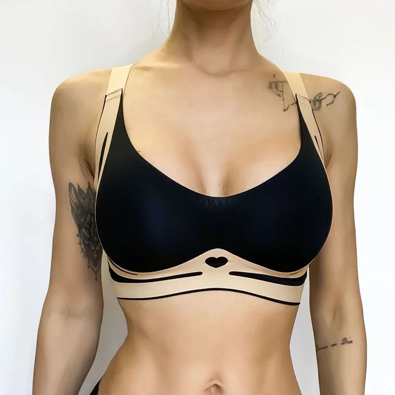 

Women's Seamless Push Up Underwear No Steel Ring Bra Lifting and Side Breast Light Luxury Bra Skin-friendly Comfortable Bra