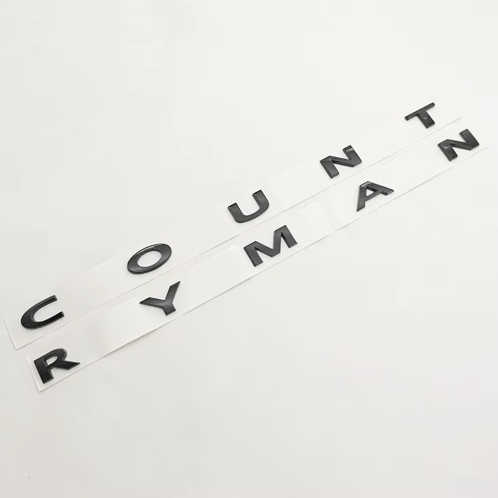 

3d ABS Black Car Letters Countryman Logo Trunk Emblem Badge Decal For Mini Countryman R60 F60 U25 Cooper Sticker Accessories