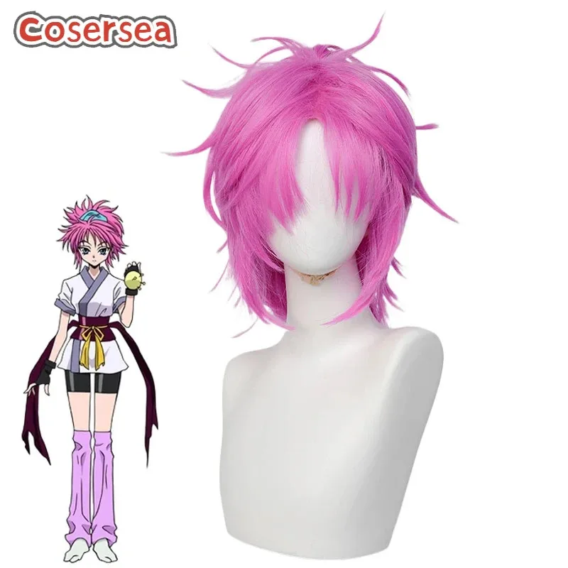 

Cosersea Machi Косплей Парики Hunter × Hunter Machi 35 см Женский Короткий Прямой Розовый Парик Для Вечеринки Синтетические Волосы Термостойкие