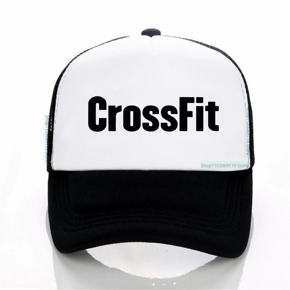 

Brand Crossfit Fitness hat Men's Adjustable Net breathable hats Unisex Bodybuilding Casual Sports Baseball Cap