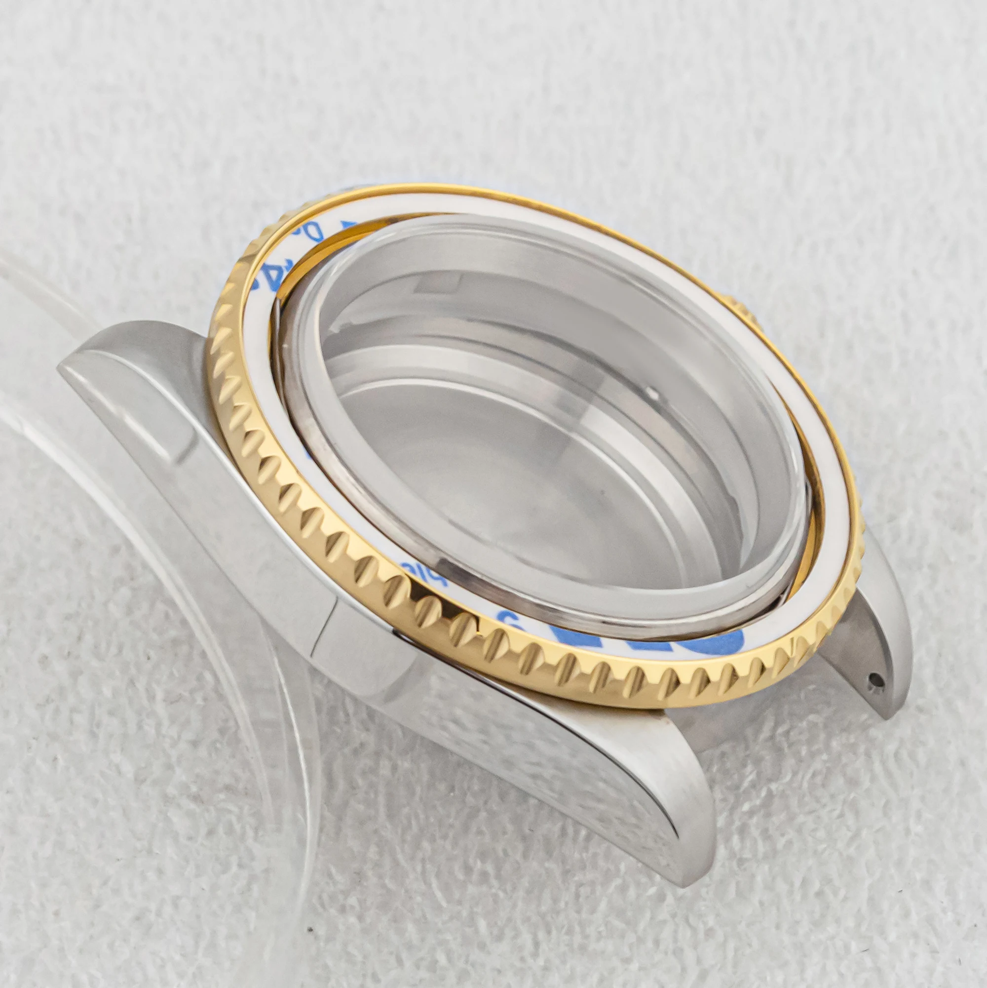 40mm Watch Case Stainless Steel Sapphire Glass 5ATM Waterproof Fit SUB GMT Case NH34 NH35 NH36 Mechanical Automatic Movement