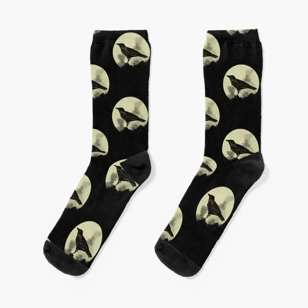 

Crow Socks floral cycling christmas gift fashionable Men Socks Luxury Brand Women's
