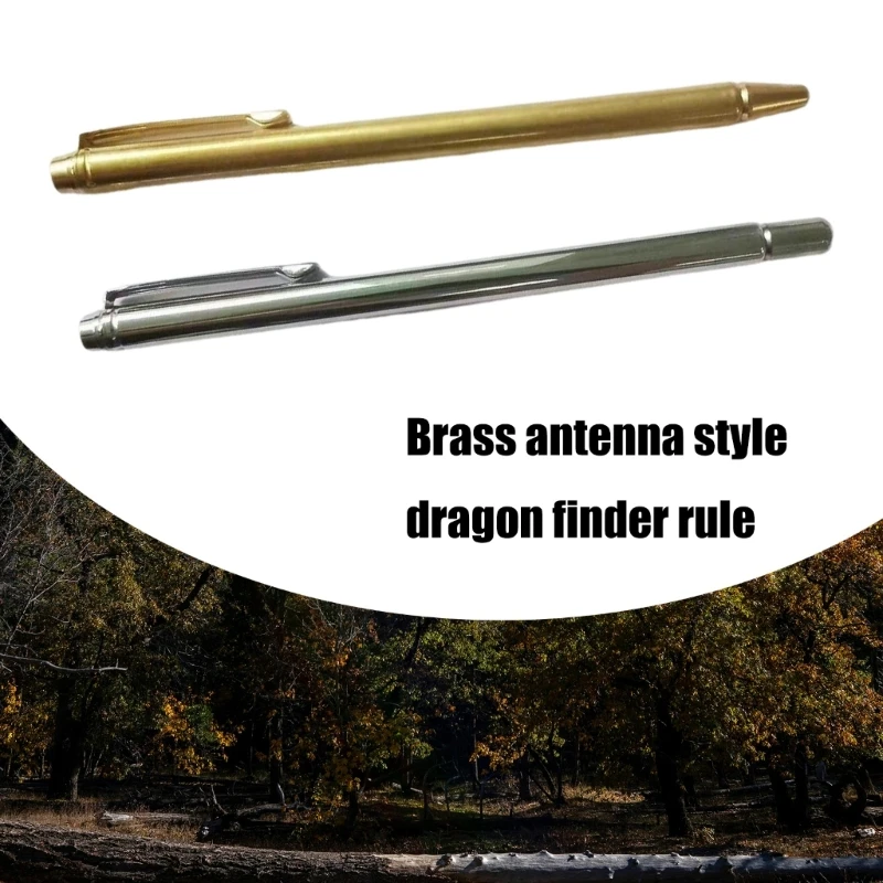 Uprgades Brass Dowsing Rod Brass Seeking Rule Brass Measuring Instrument Tool for Professional & Home Renovations Use