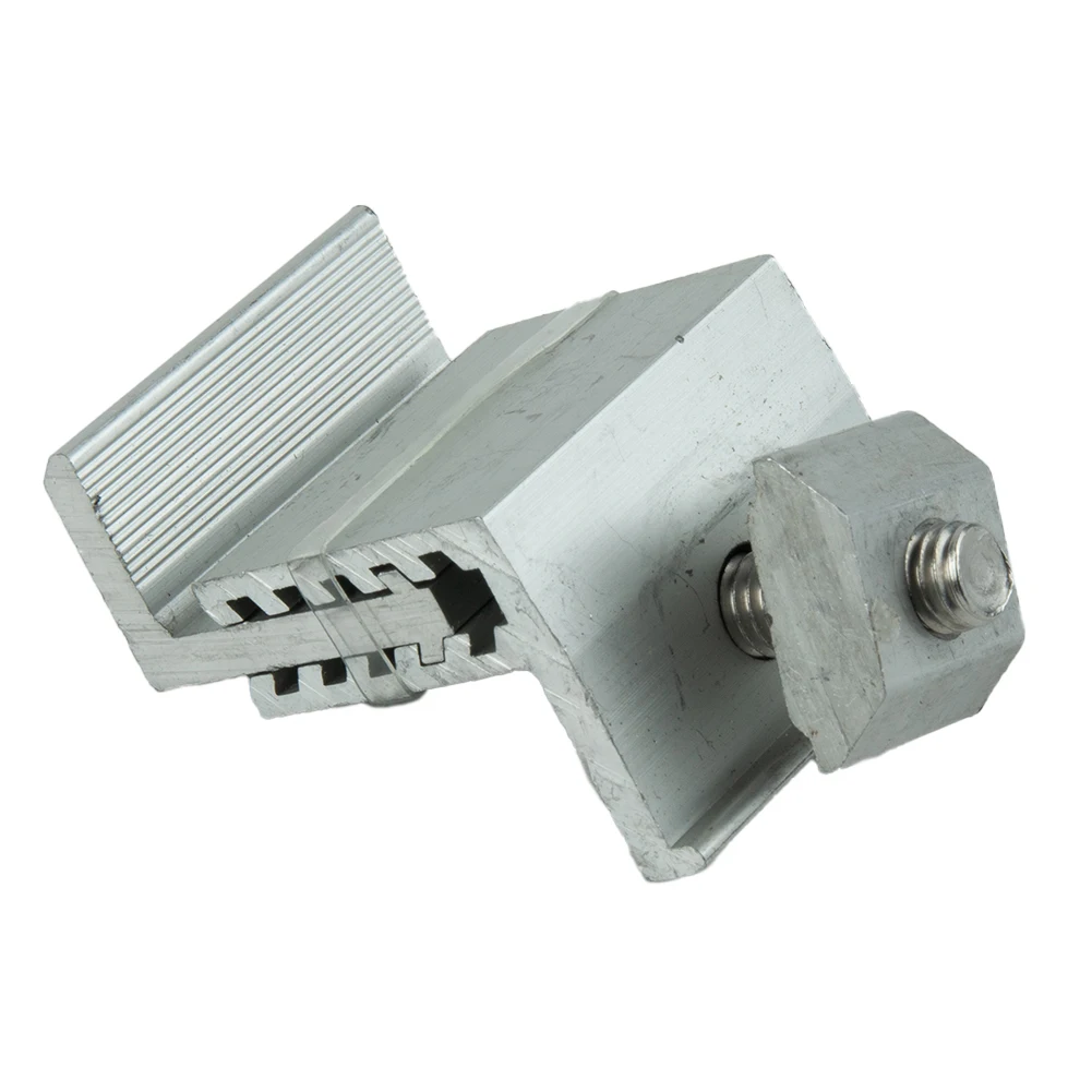 마운팅 브래킷 태양광 패널 RV 실버 태양광 브래킷 부품 하우스 밀 마감 태양광 알루미늄 합금 아노다이징