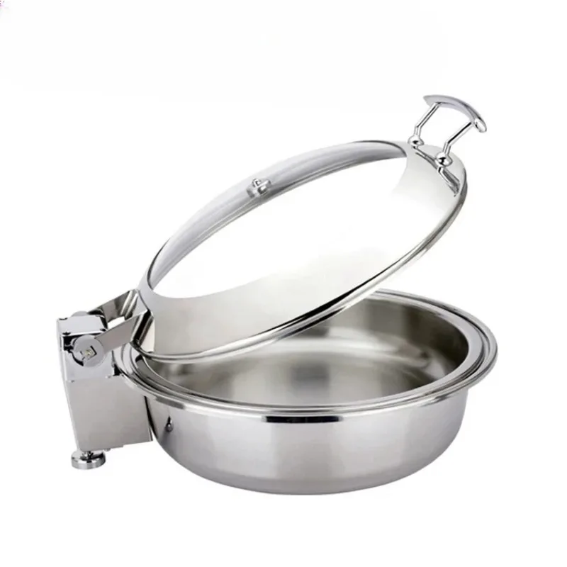 

C179 Electric Stainless Steel Chafing Dish round Roll Top with Water Pan for Catering And Banquets