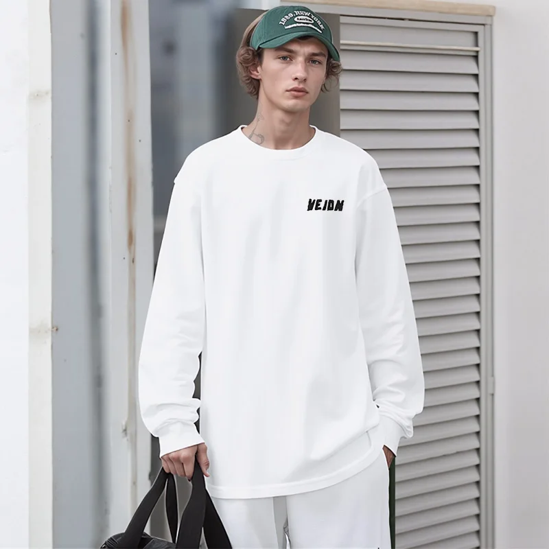 Veidoorn الخريف رجل سريعة الجافة طويلة الأكمام تي شيرت تنفس الرطوبة فتل تجريب أعلى رياضي قاعدة طبقة قميص للجري