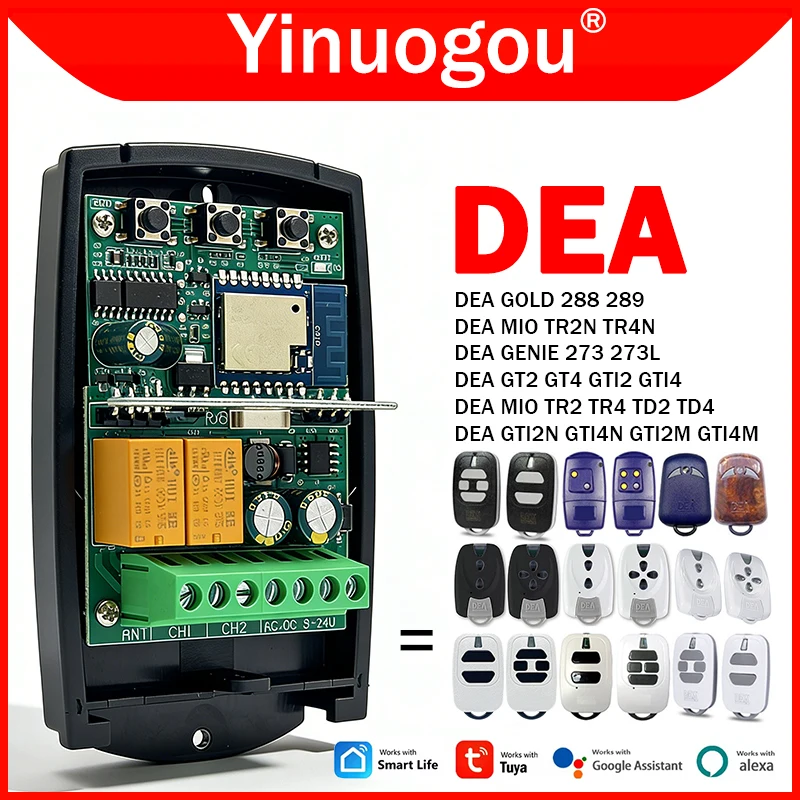 

Для DEA GT2 GT4 GTI2 GTI4 GTI2N GTI4N GTI2M GTI4M MIO TR2 TR4 TD2 TD4 TR2N TR4N GOLD 288 289 GENIE 273 273L Приемник дистанционного управления гаражом 433 МГц