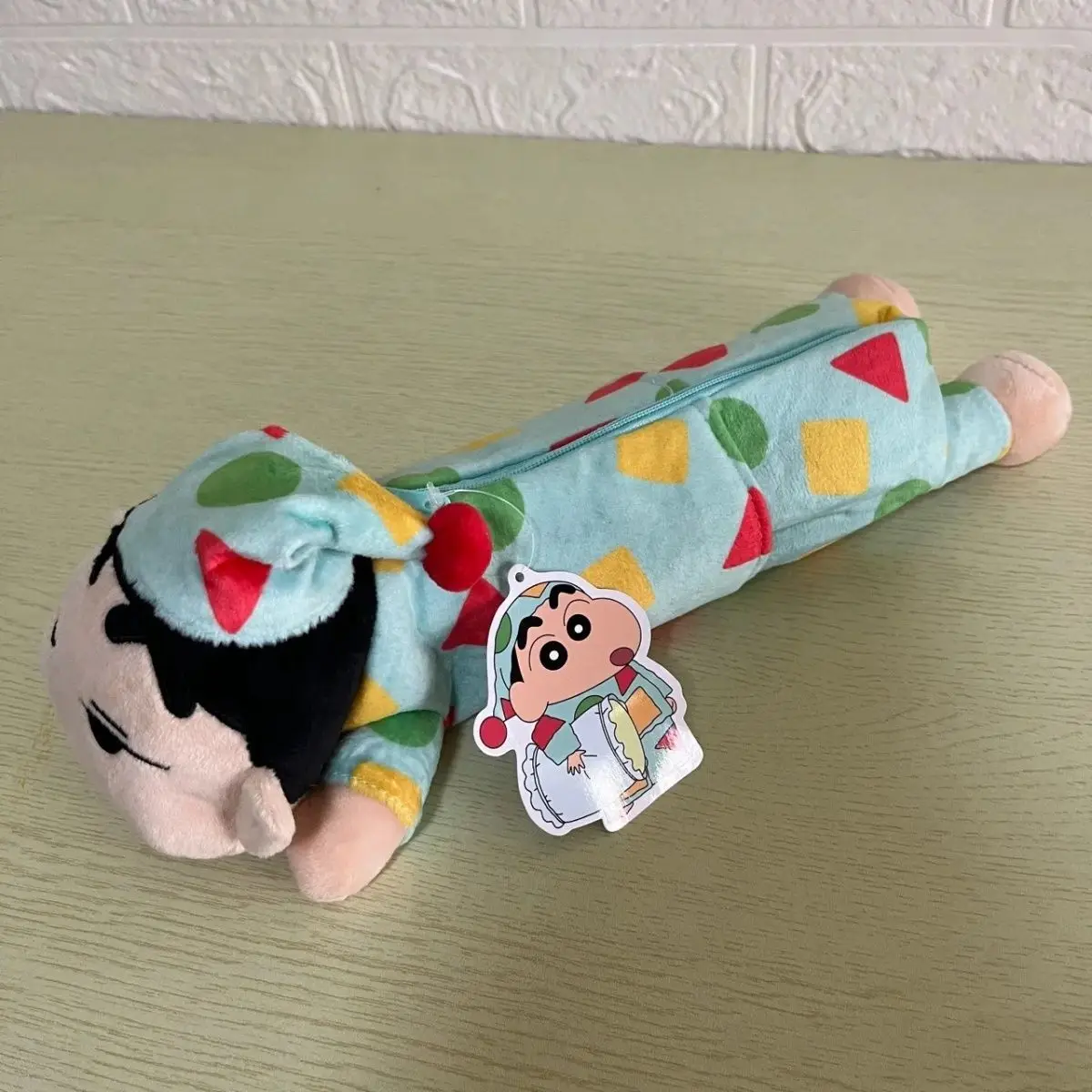 

Bandai cute Crayon Shin-chan peripheral Limited three-dimensional plush doll cute zipper pencil bag stationery bag storage bag