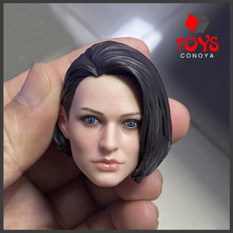 1/6 Soldier Female Jill Valentine Head Sculpt Direct Vision Squint Head Carving Fit 12'' Action Figure Body Dolls In Stock