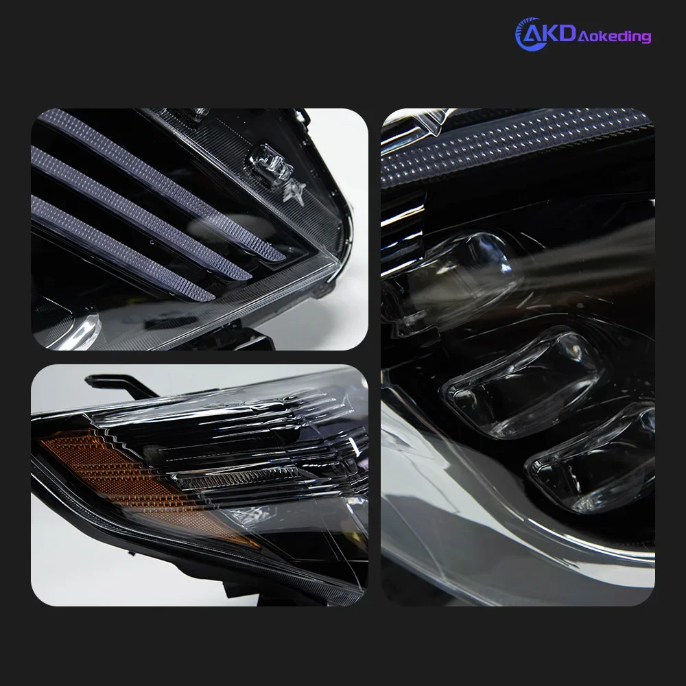 Car Lights For Toyota Prado LED Headlight Projector Lens 2010-2013 Front Drl Signal Automotive Accessories