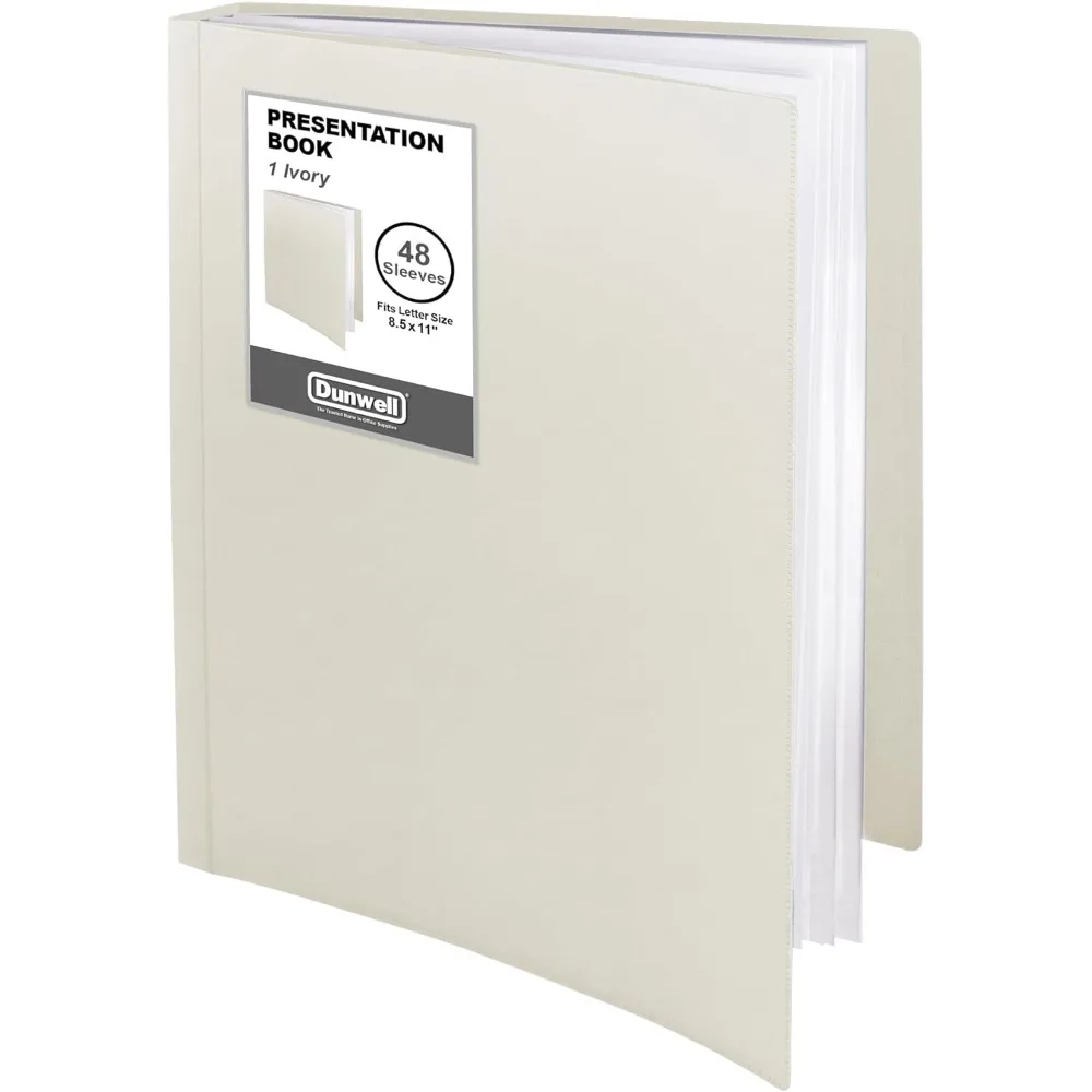 

Presentation Binder 48-Pocket, Displays 96 Pages, 8.5x11 Portfolio Binder with Plastic Sleeves, Storage and Organizer for Docum