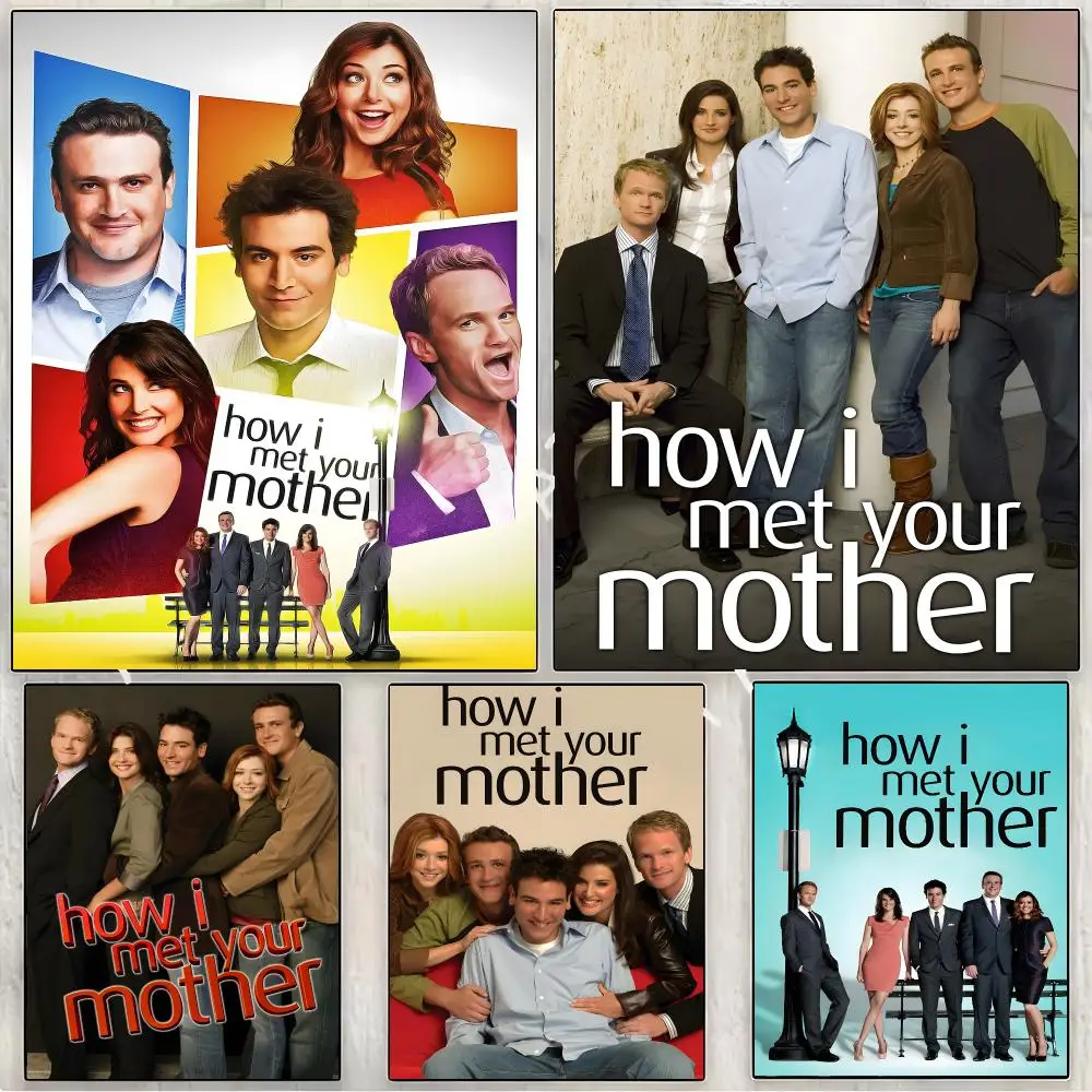 How I Met Your Mother Sitcom Comedy Painting Calligraphy Canvas Print Wall Mural for Living Room Decor Gifts