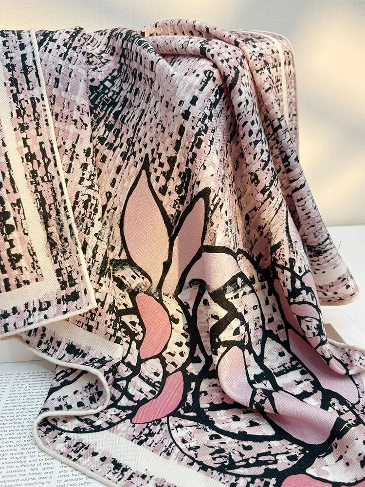 pink-camellia-silk-wool-scarf-ele-aosphere-old-money-sle-square-scarf-small-bandana-versatile-autumn-winter-spring-fa