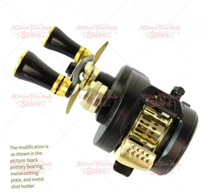 6.8:1 Gear Ratio Micro Fishing Reel Magnetic Brake Casting Wheel