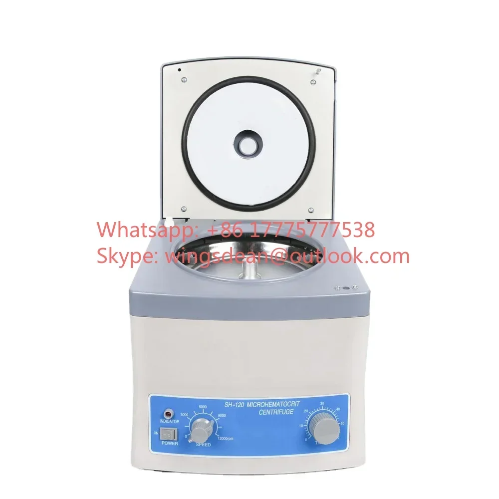 

Table Top High Speed SH120 Microhematocrit Microcentrifuge Hematocrit Centrifuge Machine for Laboratory Use