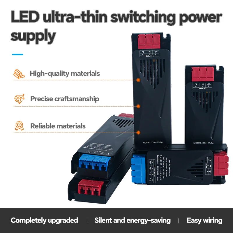 

DC 24V LED Power Supply 100W 200W 300W 400W Switching Driver AC110-240V Silent Transformer for LED Strip Lighting