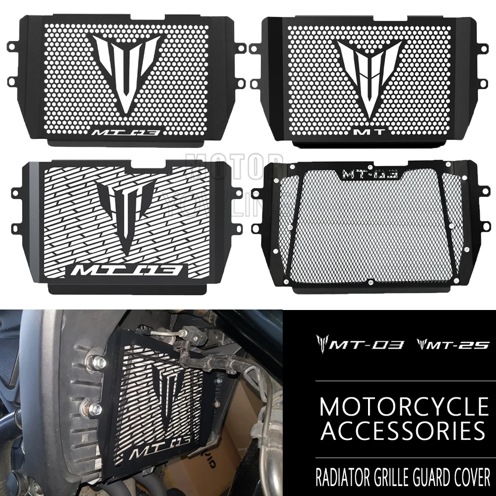 FOR YAMAHA MT-03 MT-25 2015- 2017 2018 2019 2020 2021 2022 2023 2024 Motorcycle Radiator Grille Guard Cover Protector MT03 MT25