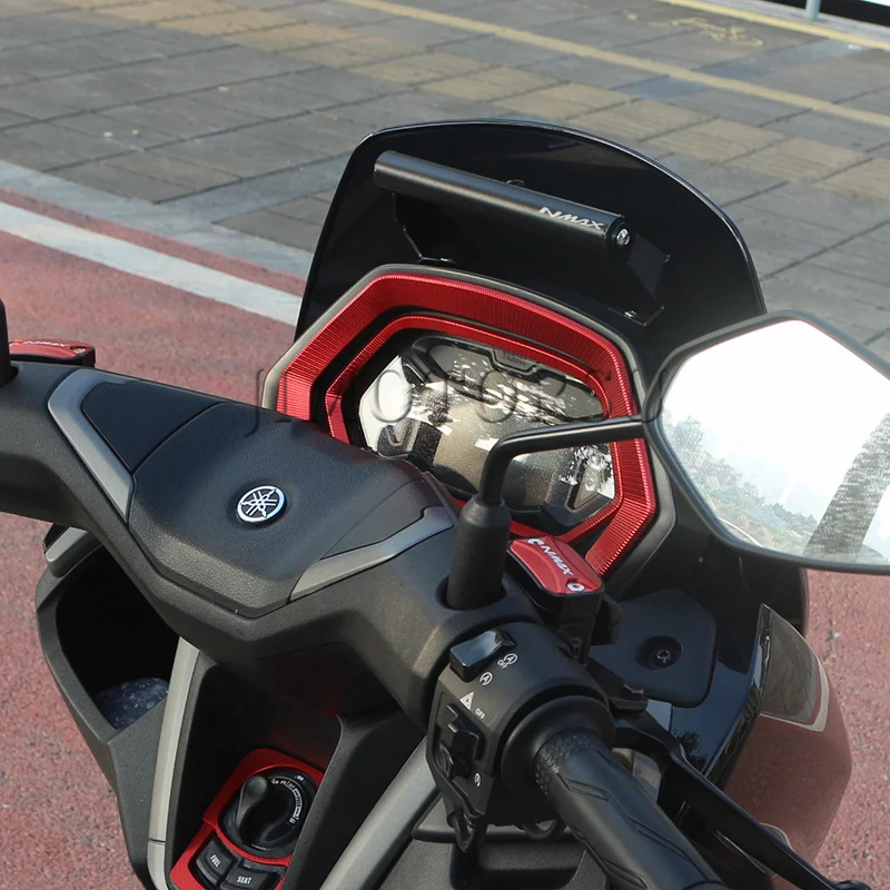 Motorcycle Navigation Phone Mount For Yamaha NMAX NMAX155 NMAX125 2025- Front Expansion Bar Stable & Multi-Functional