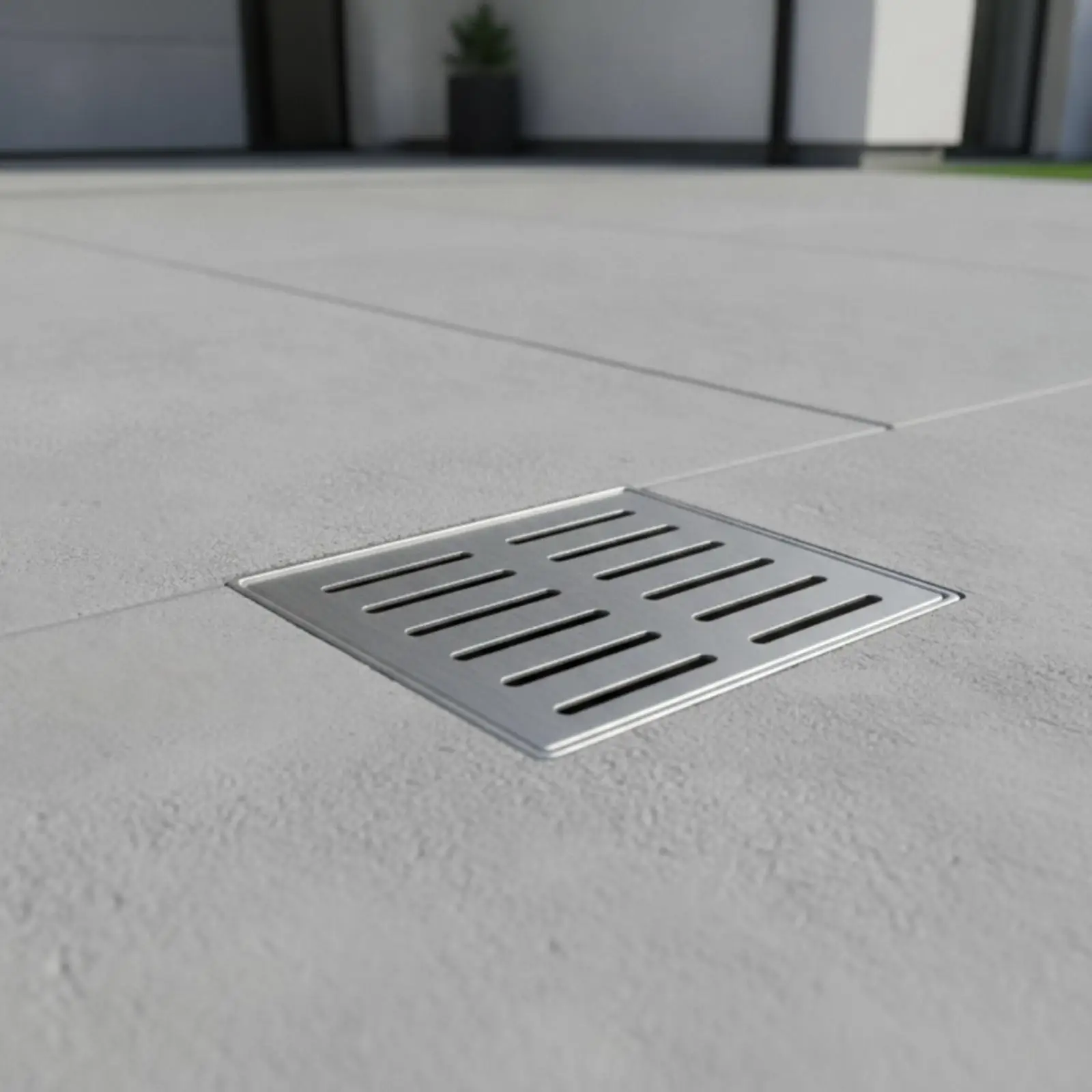 Rust Resistant Drainage Channel Grate Stainless Steel Flat Cover for Pool Deck Walkway and Garden Use