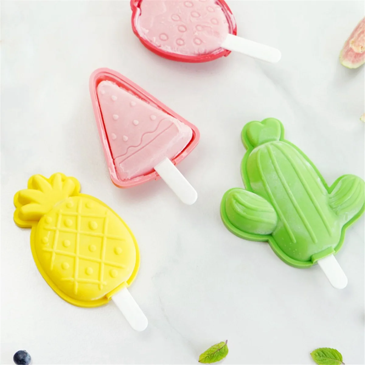 C DIY Silicone Ice Cream Mould Kitchen Gadgets Tools Accessories Ice Cream Makers Machine Mold for Kids