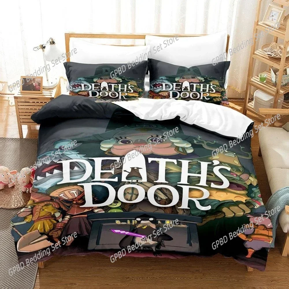 

Game Death's Door Comfortable Duvet Quilt Cover Pillowcase Bedding Set Children Bedroom Decoration Home Textile