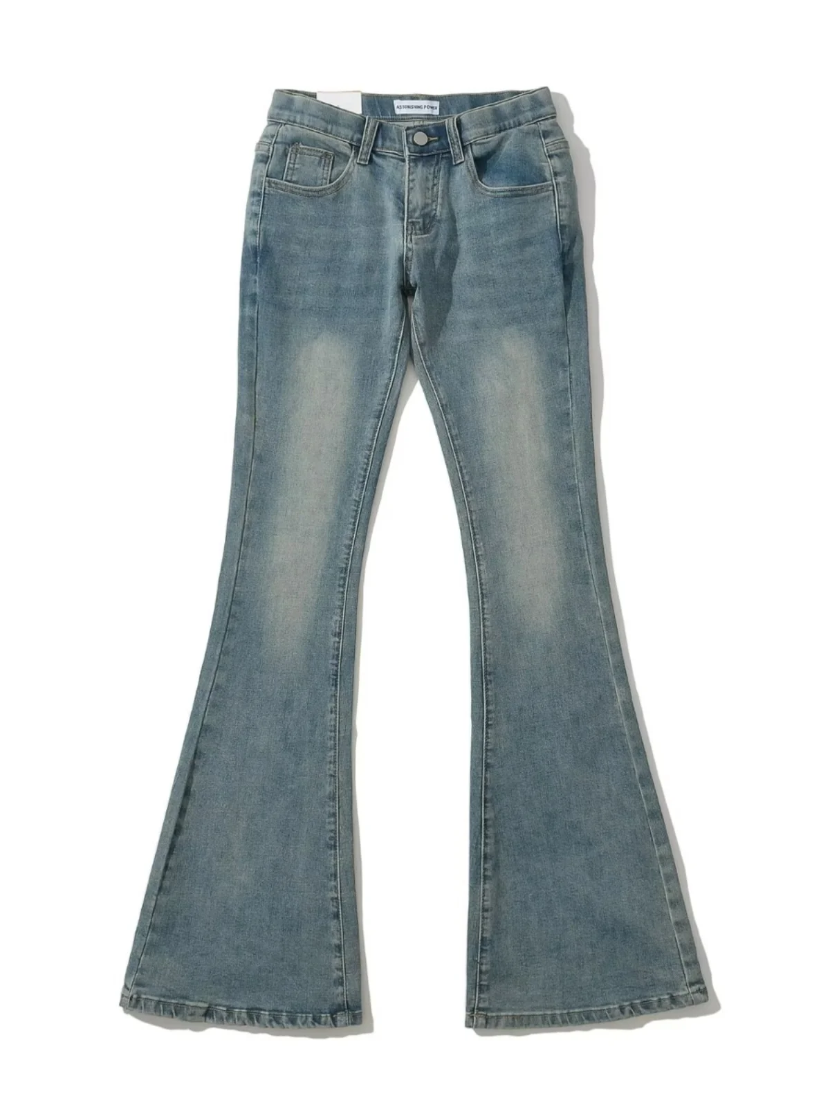 Jeans de Campana de Cintura Baja y Corte Ajustado, Estilo Americano, para Mujer, que Realzan la Cintura y las Cas, Pl...