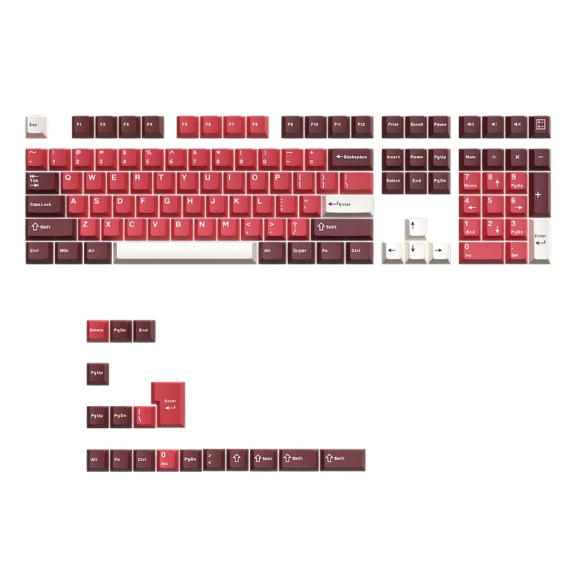 

126 клавиш Clones Machine Theme Фиолетовый Красный PBT Cherry Колпачки для клавиш MX Switch GMK67 GMK87 Механическая игровая клавиатура Колпачки для клавиш