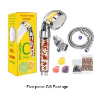 Handheld Shower Set With Scented Bath Filter Adjustment high Pressure Anion Filter Bath Head Water Saving Shower