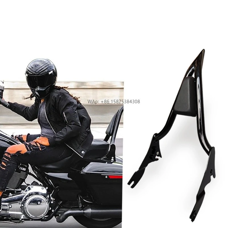 

Wholesale Detachable Black Passenger Backrest for HarleyTouring Street Road Glide Motorcycle Frame Body Parts Accessories