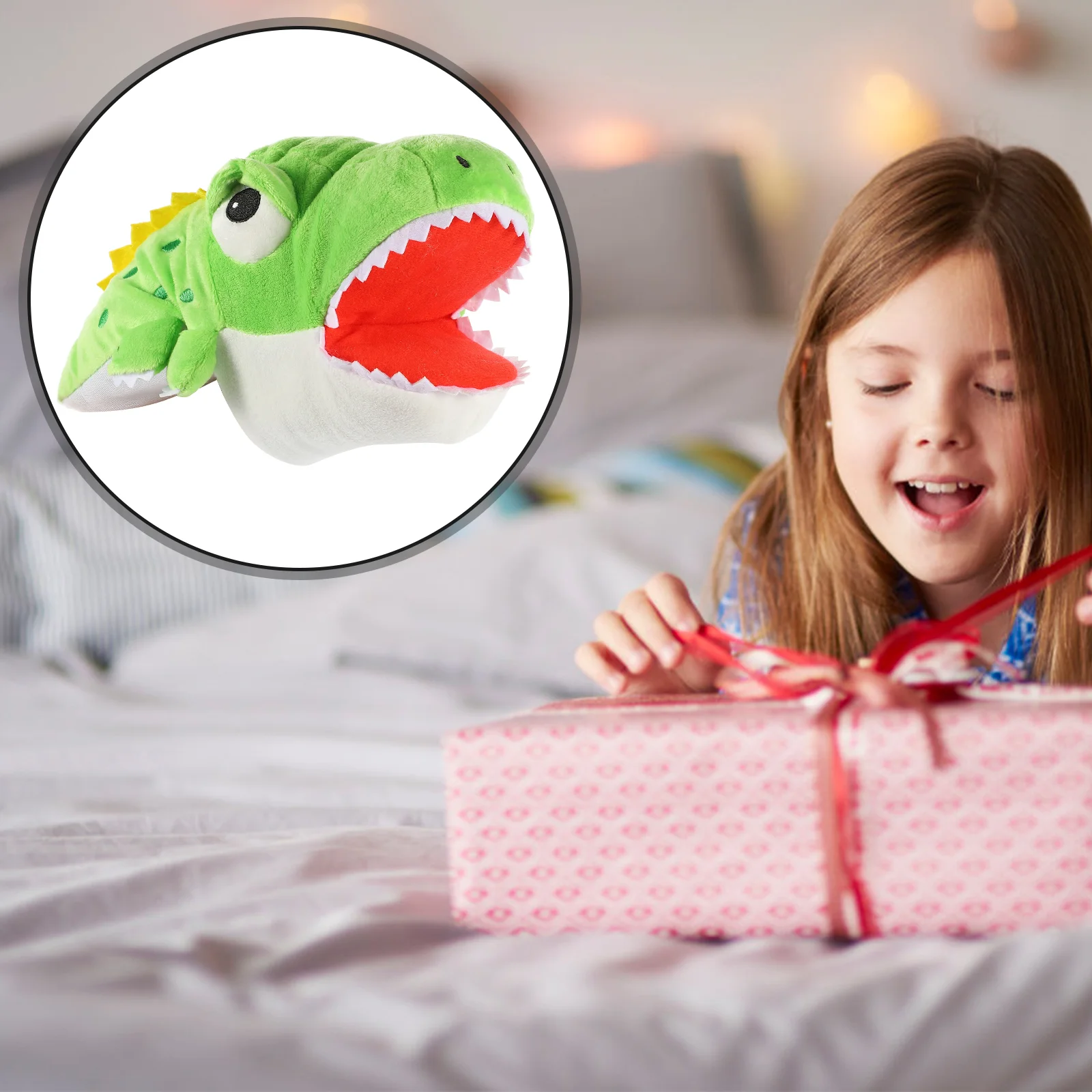 Alligator handpop Realistisch dier Storytime speelgoed voor het vertellen van speelgoed Creatieve kinderen Kinderen