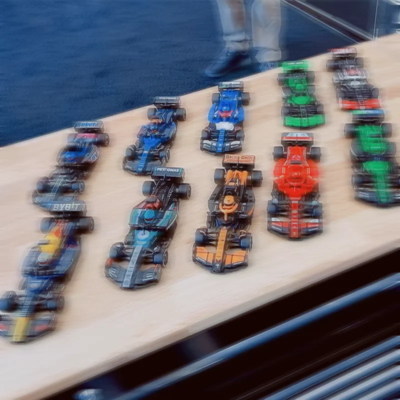 

10-IN-1 Speed Racing Car Building Blocks Set DIY Assembly Model Decoration For Birthday Christmas Party Gifts MOC 77251