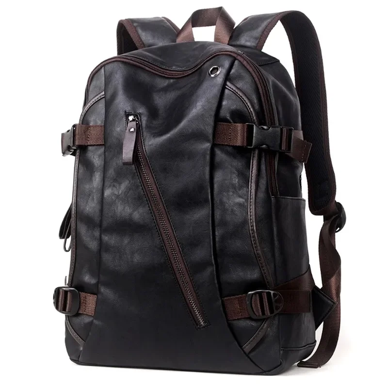 

New Fashion 2016 Faux-leather Backpack Men Bag Casual Backpack For Women School Backpack Men Shoulder Bag Tote Free Shipping