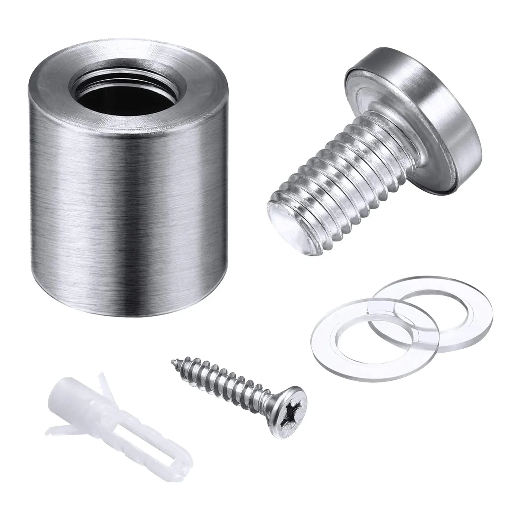 สกรูยึดกระจกอะคริลิคแบบตั้ง ABFY-50 แพ็ค สำหรับงานศิลปะบนกระจกและป้ายแสดงผล (3/4 x 1 นิ้ว)