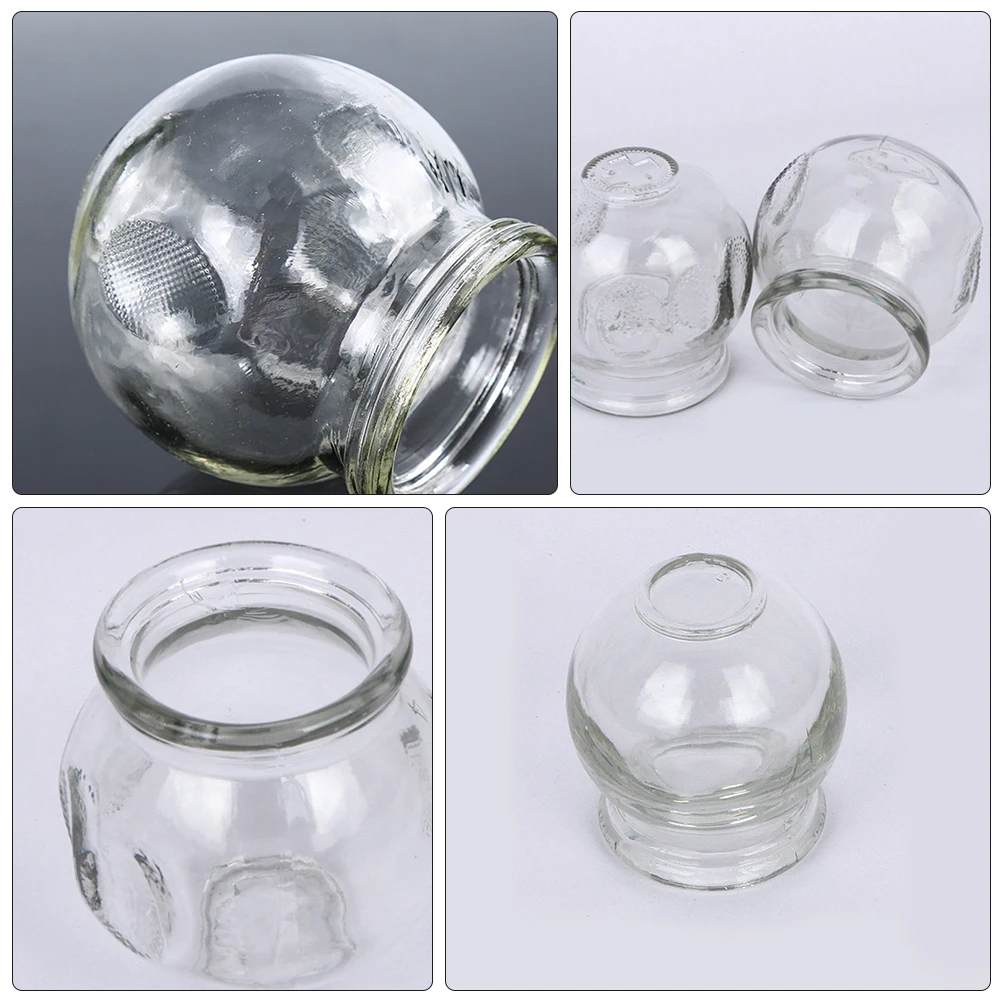 Kit de thérapie pour ventouses en verre épais, 1 ensemble, antidéflagrant, aspiration sûre, gobelets en verre solides, outil de traitement pour la santé
