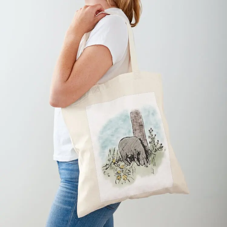 

Watercolor Eyeore Tote Bag Canvas bag hand bag woman shopping large size bags