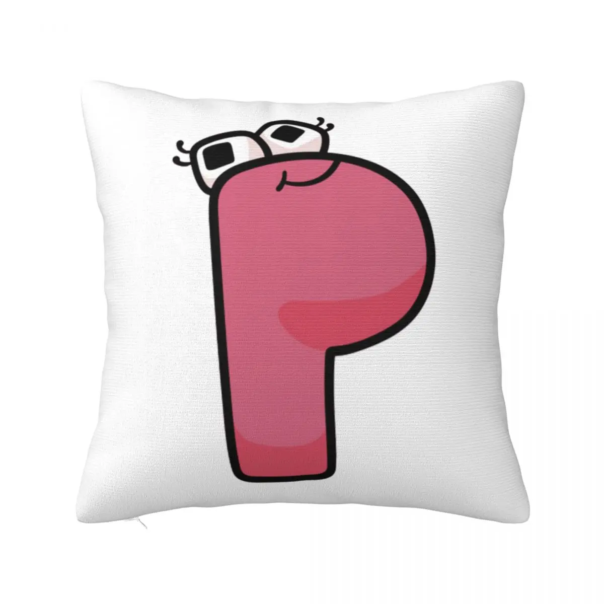 P Alphabet Lore Square Pillowcase Pillow Cover Cushion Zip Decorative Comfort Throw Pillow for Home Bedroom