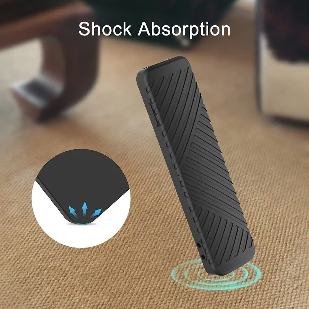 with Landyard Protective Sleeve Soft Anti-Slip Silicone Cover Shockproof Full Cover for Apple TV 4K 2022 Remote Control