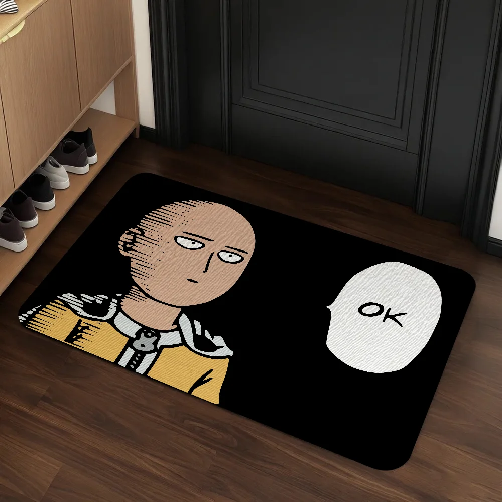 

O-One P-Punch Man Draining Pad Bathroom House Door Bedroom Kitchen Water Absorption Quick Drying Rubber Non-slip Drain Mat