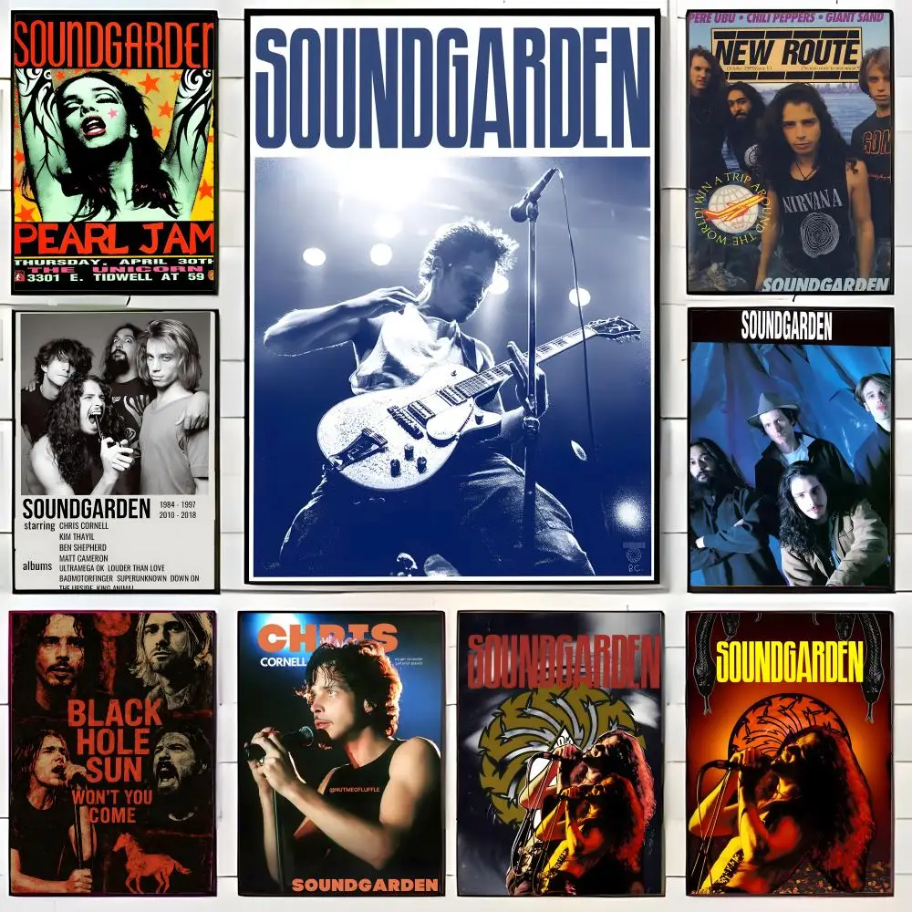 Band S-Soundgarden Poster Canvas Wall Art Print Poster Decorative Mural Home Decor Gift Unframed