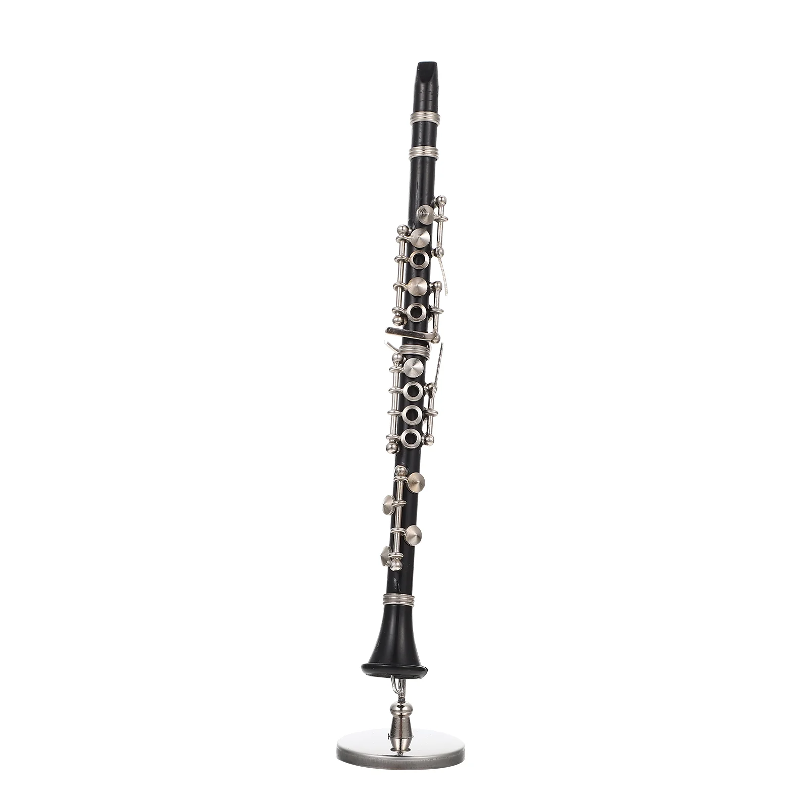 Clarinet Instrument Ornament Desk Office Decor Domestic Desktop Metal Adornment Gift for Housewarming