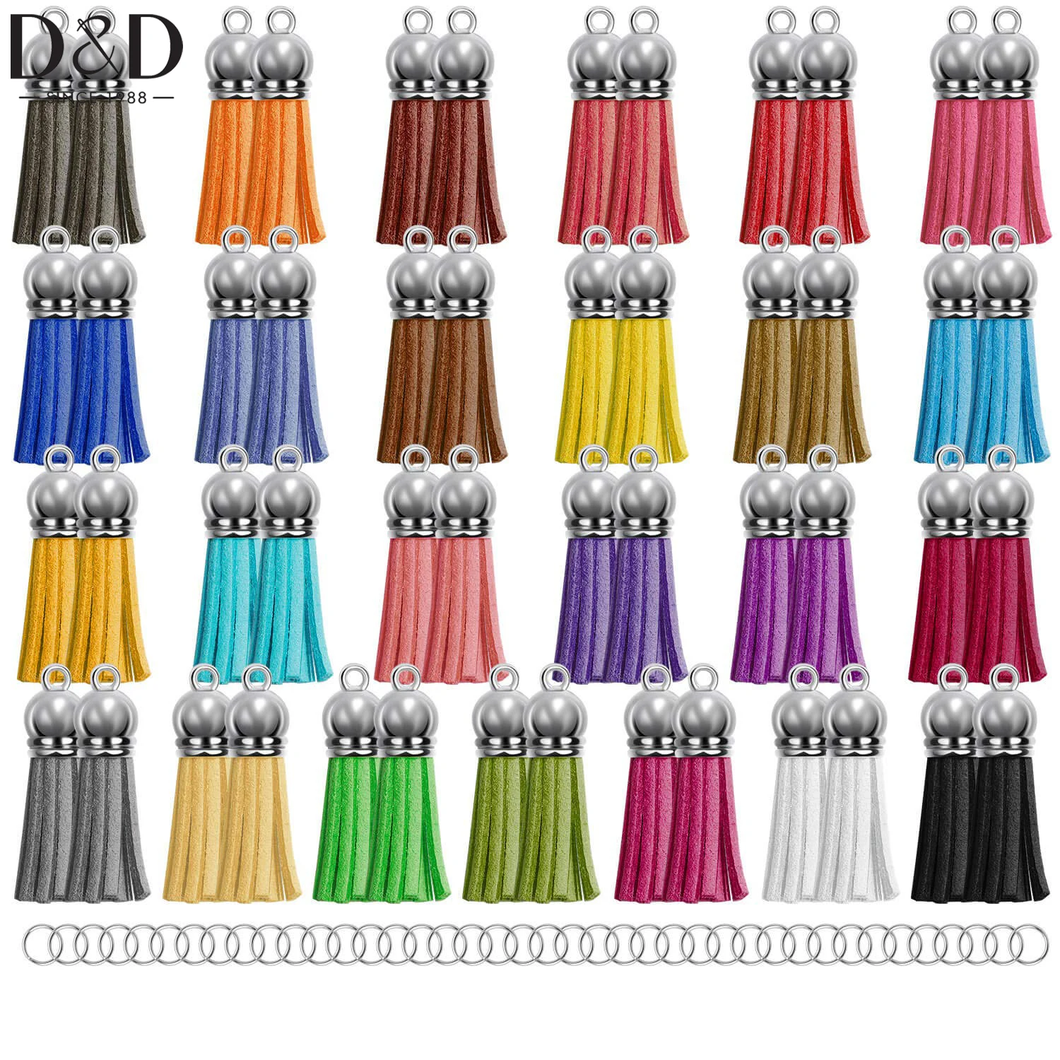 

50/100pcs Mini Tassel Pendants Tassel Bulk Keychain DIY Earring Keyring Craft Supplies Jewelry Making Accessories