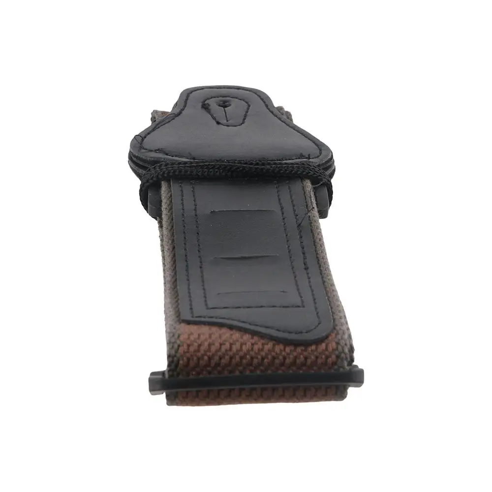 

with Guitar Pick Bag Folk Electric Guitar Strap Pure Cotton Brown/black Bass Ukulele Belt Leather Vintage