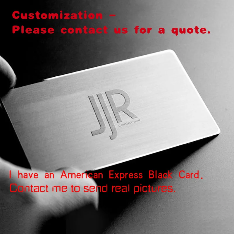 

custom.Customized Metal Cards Luxury Size Vip Member Metal Business Card with Laser Engraving